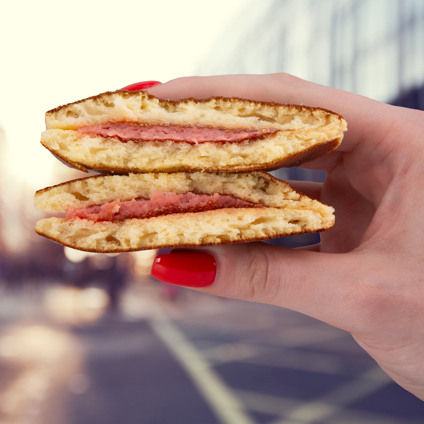 Strawberry Protein Pancake