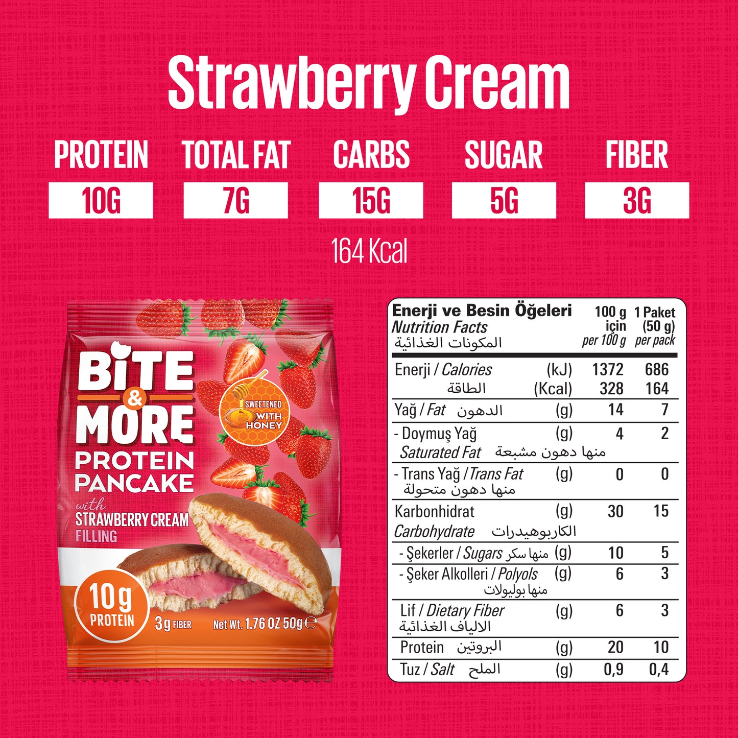 Strawberry Protein Pancake