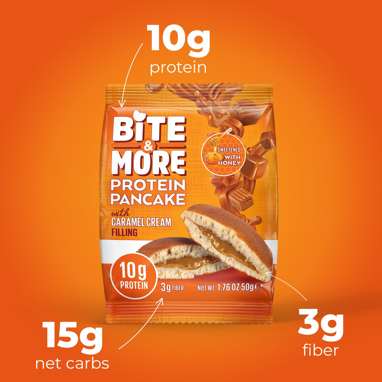 Caramel Cream Protein Pancake Box (12 Units)
