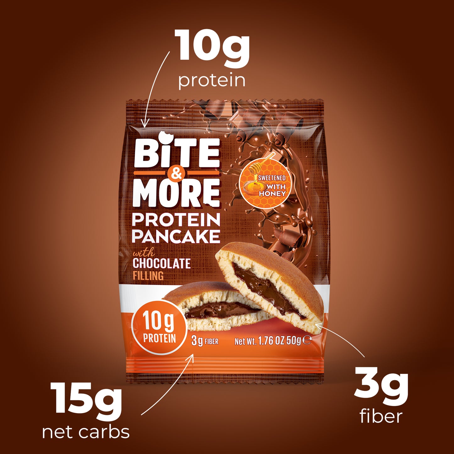 Chocolate Protein Pancake Box (12 Units)