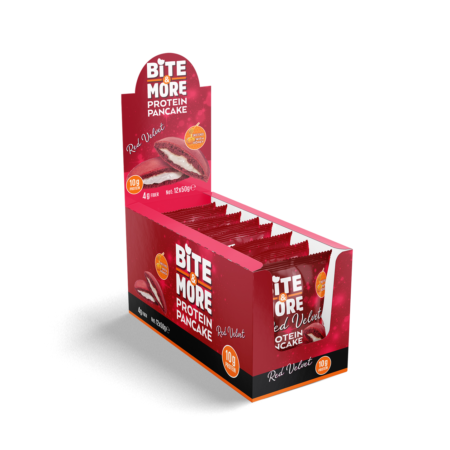 Red Velvet Protein Pancake Box (12 Units)