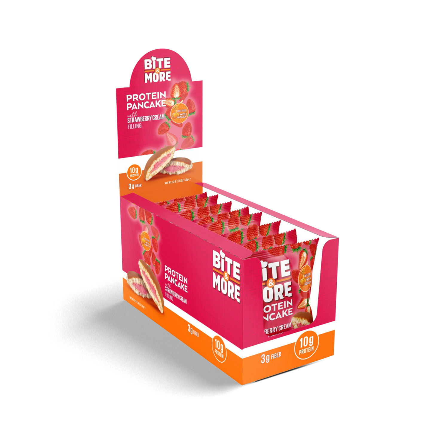 Strawberry Protein Pancake Box (12 Units)