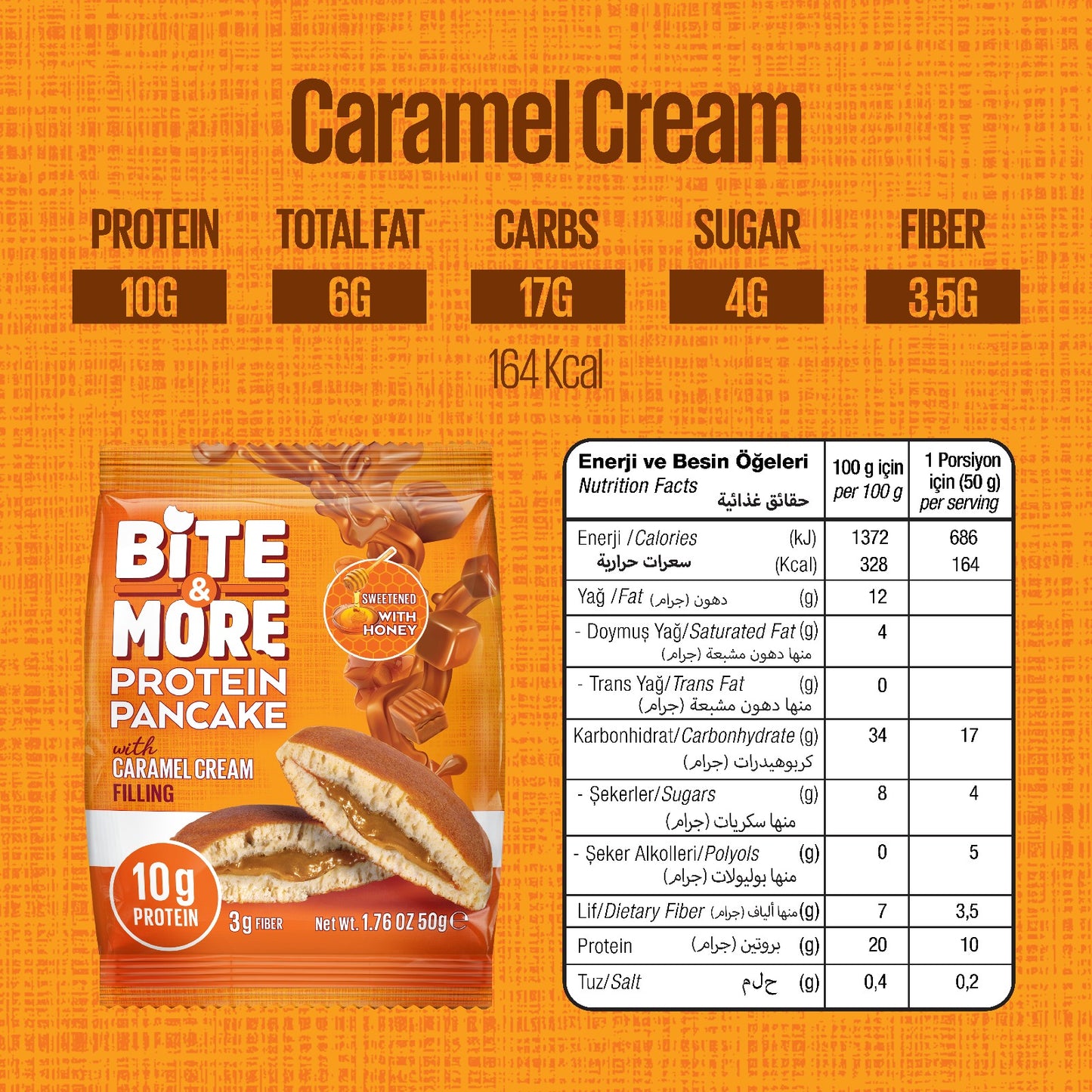 Caramel Cream Protein Pancake Box (12 Units)