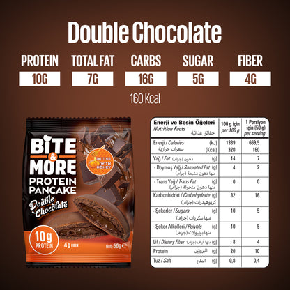 Double Chocolate Protein Pancake Box (12 Units)