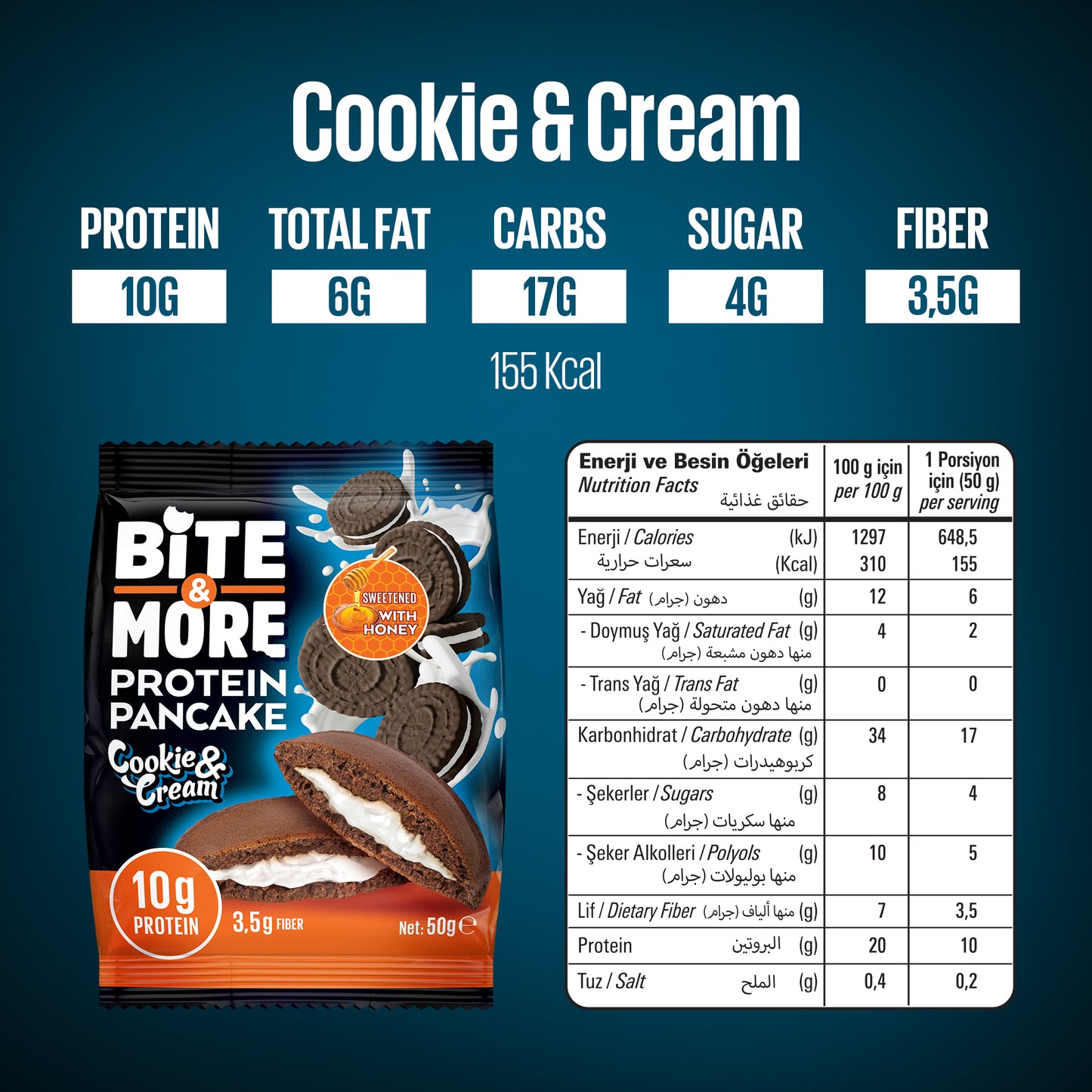Cookie Cream Protein Pancake